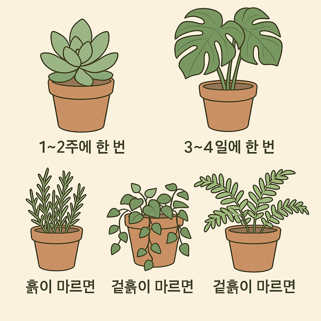 초보도 쉽게! 식물 종류별 물주는 법 완벽 가이드